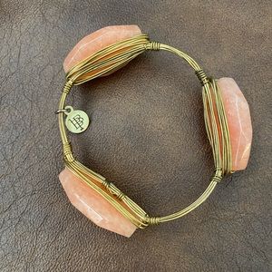 Bourbon and Bowties coral bangle
